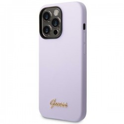 Viedtālruņa aizmugurējais vāciņš Apple iPhone 14 Pro 4G Metal Logo Violet