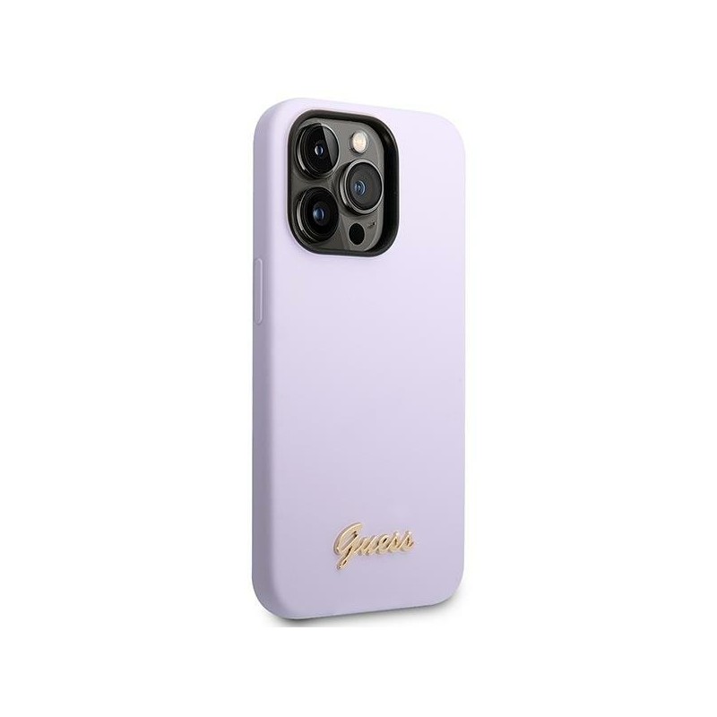 Viedtālruņa aizmugurējais vāciņš Apple iPhone 14 Pro 4G Metal Logo Violet