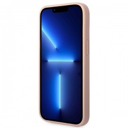 Viedtālruņa aizmugurējais vāciņš Apple iPhone 14 Plus Saffiano collection Rozā