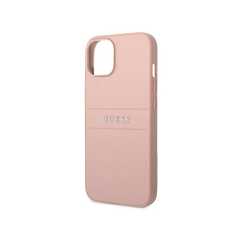 Viedtālruņa aizmugurējais vāciņš Apple iPhone 14 Plus Saffiano collection Rozā