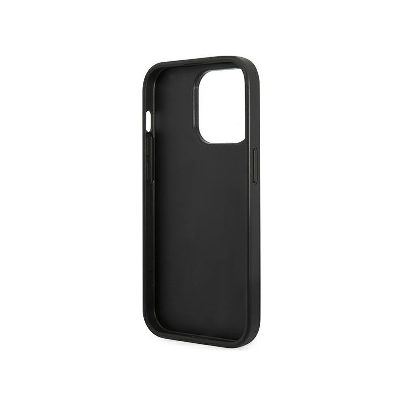Guess GUHCP14XG4GFGR iPhone 14 Pro Max 6,7" szary/grey hard case 4G Metal Gold Logo