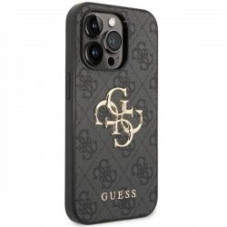 Guess GUHCP15L4GMGGR iPhone 15 Pro 6.1" szary/grey hardcase 4G Big Metal Logo
