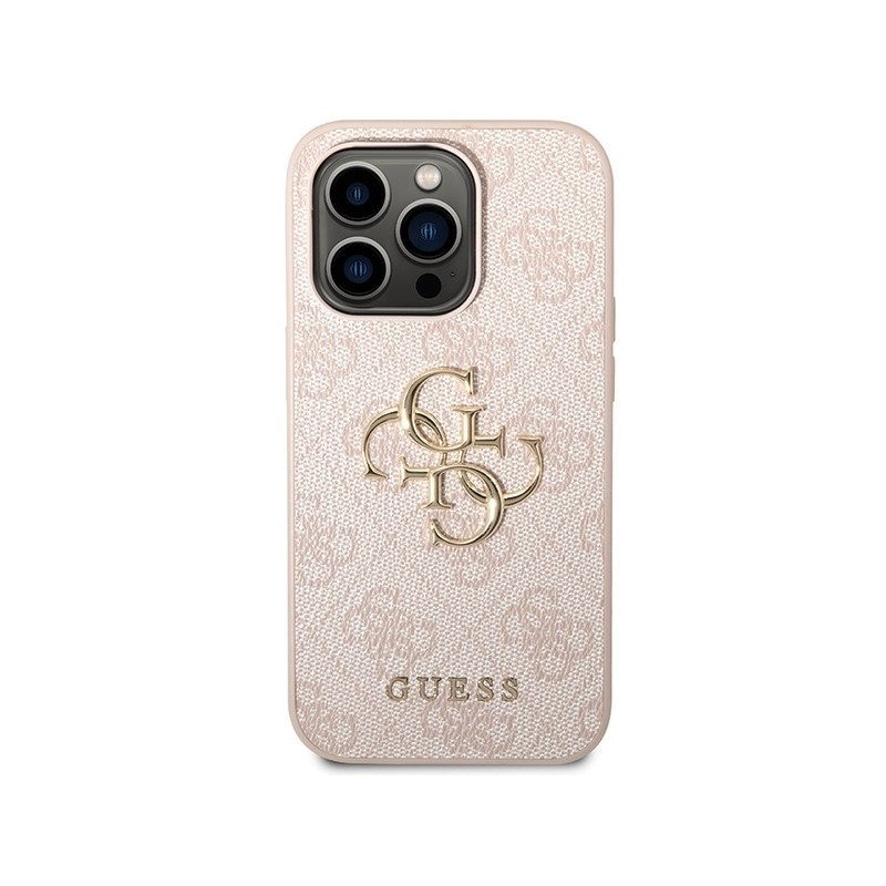 Guess GUHCP15L4GMGPI iPhone 15 Pro 6.1" różowy/pink hardcase 4G Big Metal Logo