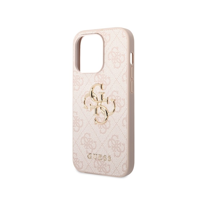 Guess GUHCP15L4GMGPI iPhone 15 Pro 6.1" różowy/pink hardcase 4G Big Metal Logo