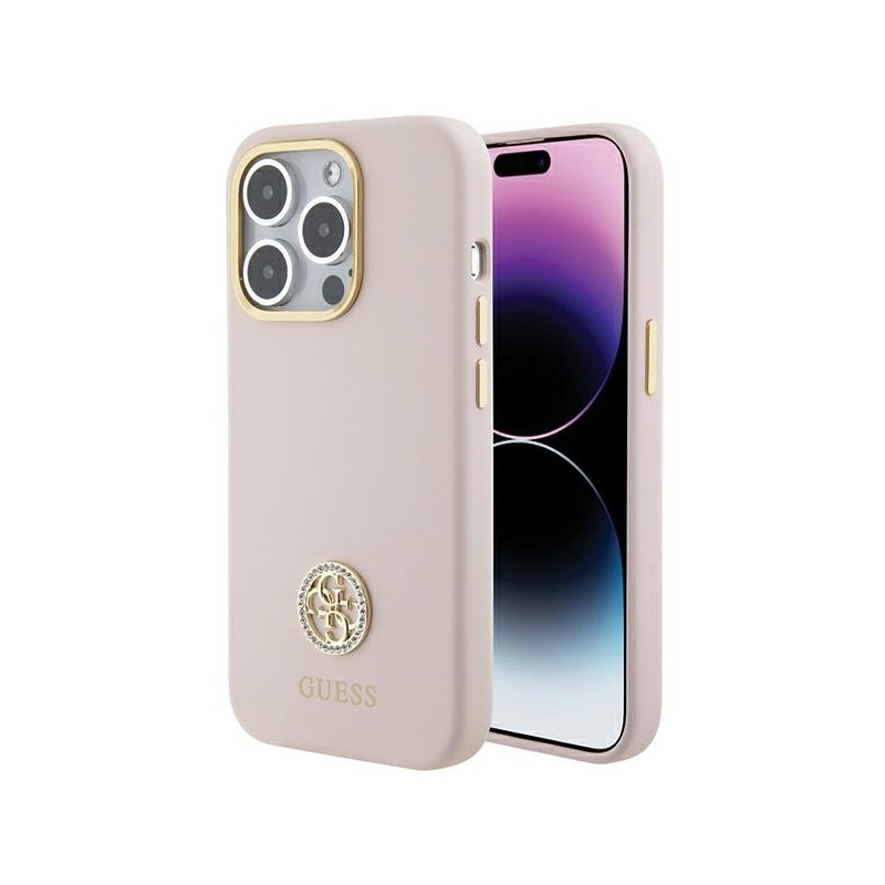 Apple iPhone 15 Pro Hard Case Guess Pink