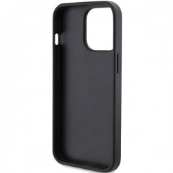 Guess GUHCP15LPG4GPK iPhone 15 Pro 6.1" czarny/black hardcase 4G Triangle Metal Logo