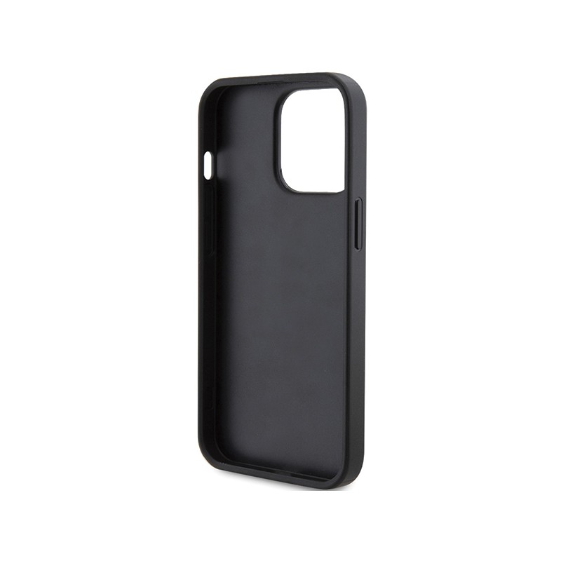 Guess GUHCP15LPG4GPK iPhone 15 Pro 6.1" czarny/black hardcase 4G Triangle Metal Logo