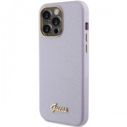 Viedtālruņa aizmugurējais vāciņš Apple iPhone 15 Pro Glossy Script Melna, Zila, Violeta