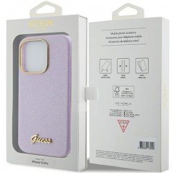 Viedtālruņa aizmugurējais vāciņš Apple iPhone 15 Pro Glossy Script Melna, Zila, Violeta