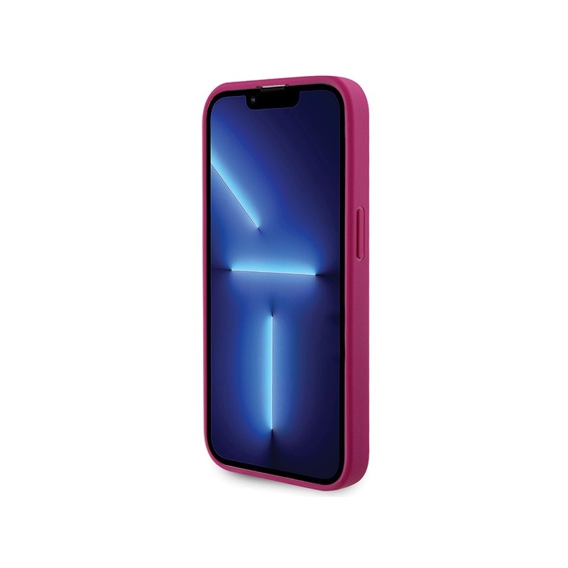 Guess GUHCP15LPS4DGPP iPhone 15 Pro 6.1" różowy/pink hardcase Strass Metal Logo