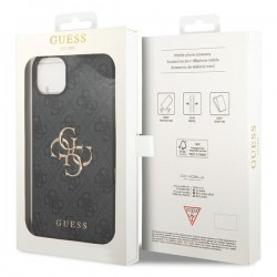 Guess GUHCP15M4GMGGR iPhone 15 Plus / 14 Plus 6.7" szary/grey hardcase 4G Big Metal Logo