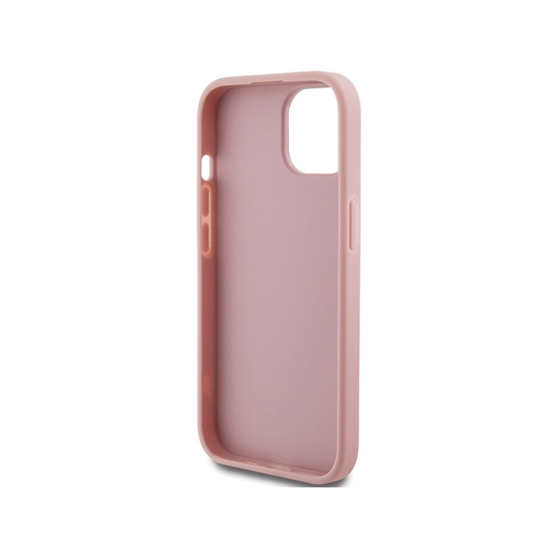 Guess GUHCP15SHG4SGP iPhone 15 / 14 / 13 6.1" różowy/pink hardcase Glitter Script Big 4G