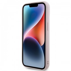 Nutitelefoni tagakaas Õun Iphone 15 4G metallist logo Roosa