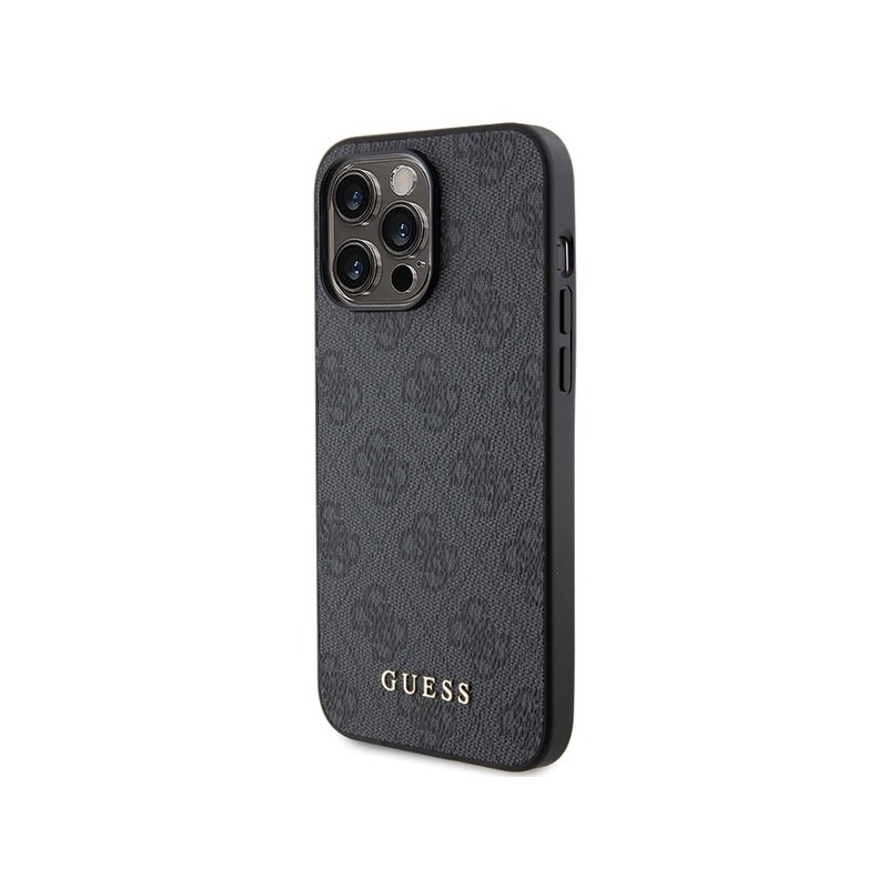Nutitelefoni tagakaas Õun iPhone 15 Pro Max 4G metallist logo Must