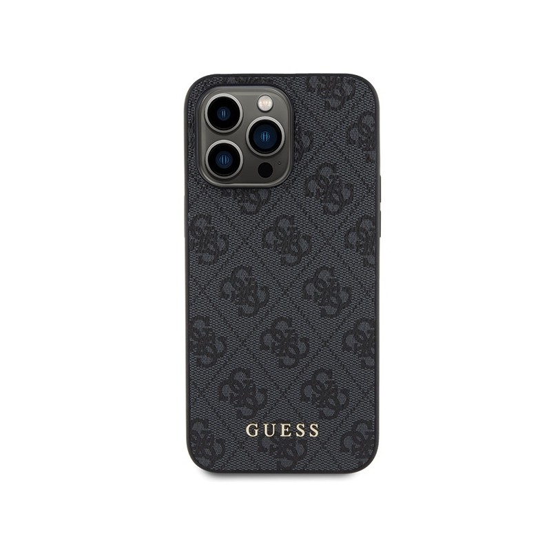 Nutitelefoni tagakaas Õun iPhone 15 Pro Max 4G metallist logo Must