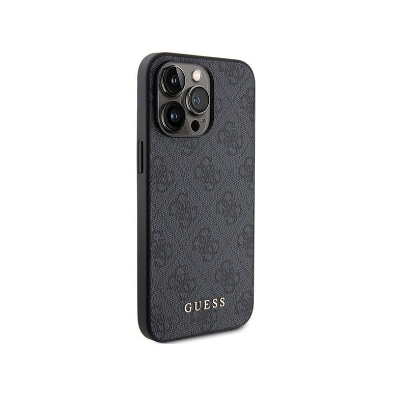 Nutitelefoni tagakaas Õun iPhone 15 Pro Max 4G metallist logo Must