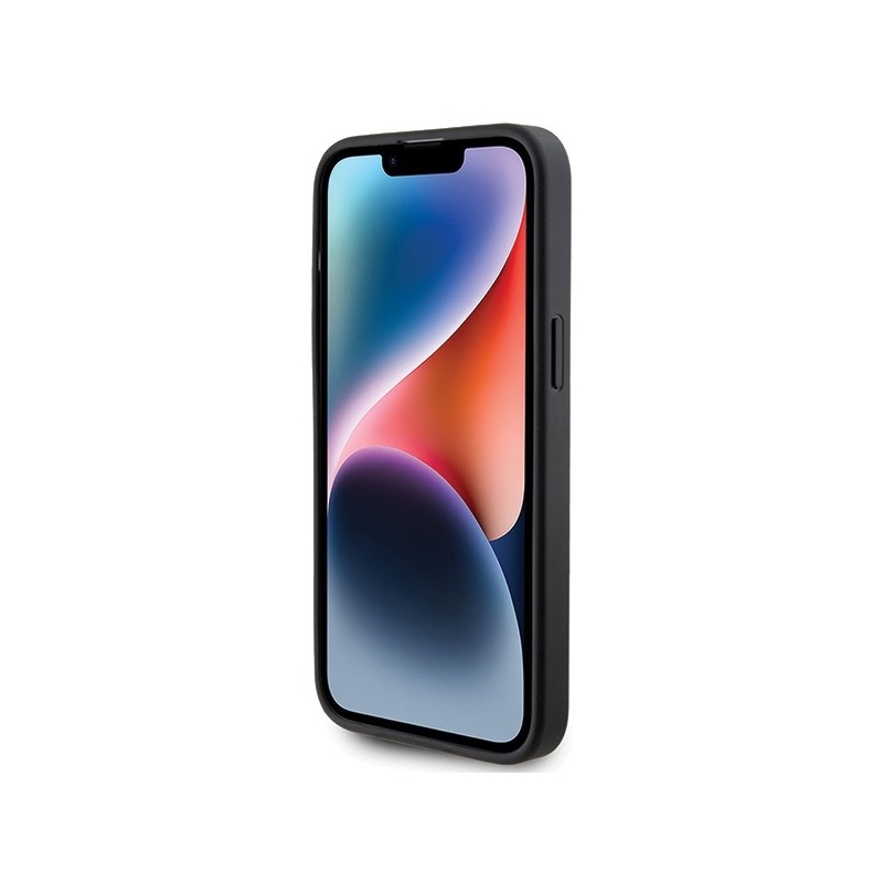 Nutitelefoni tagakaas Õun iPhone 15 Pro Max 4G metallist logo Must