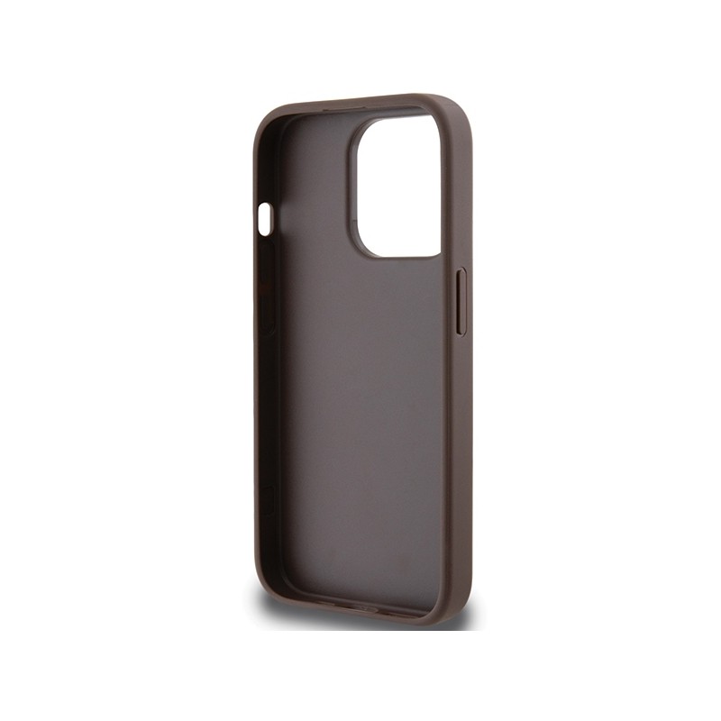 Guess GUHCP15XG4GLBR iPhone 15 Pro Max 6.7" brązowy/brown hardcase 4G Stripe Collection
