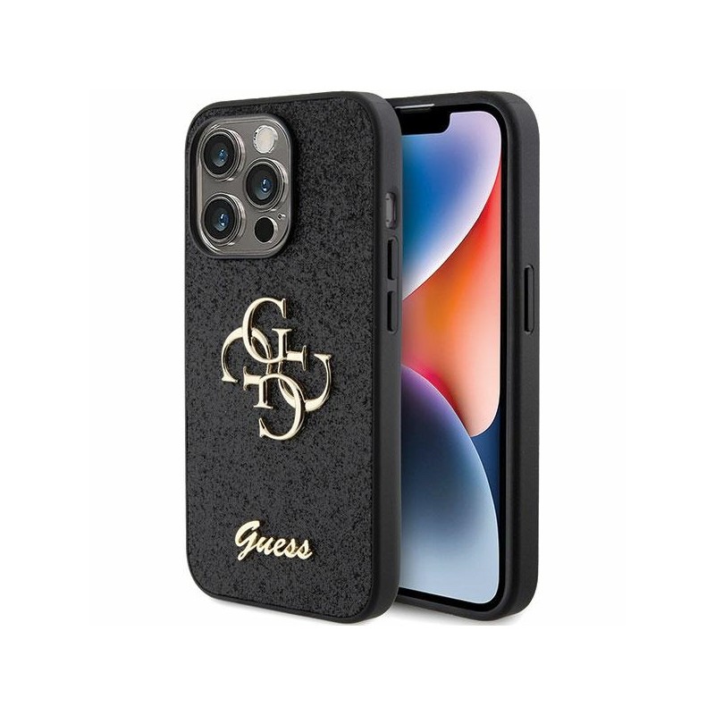 Viedtālruņa aizmugurējais vāciņš Apple iPhone 15 Pro Max GUHCP15XHG4SGK Melna, Ar Dizainu