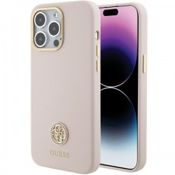 Apple iPhone 15 Pro Max Hard Case Guess Pink