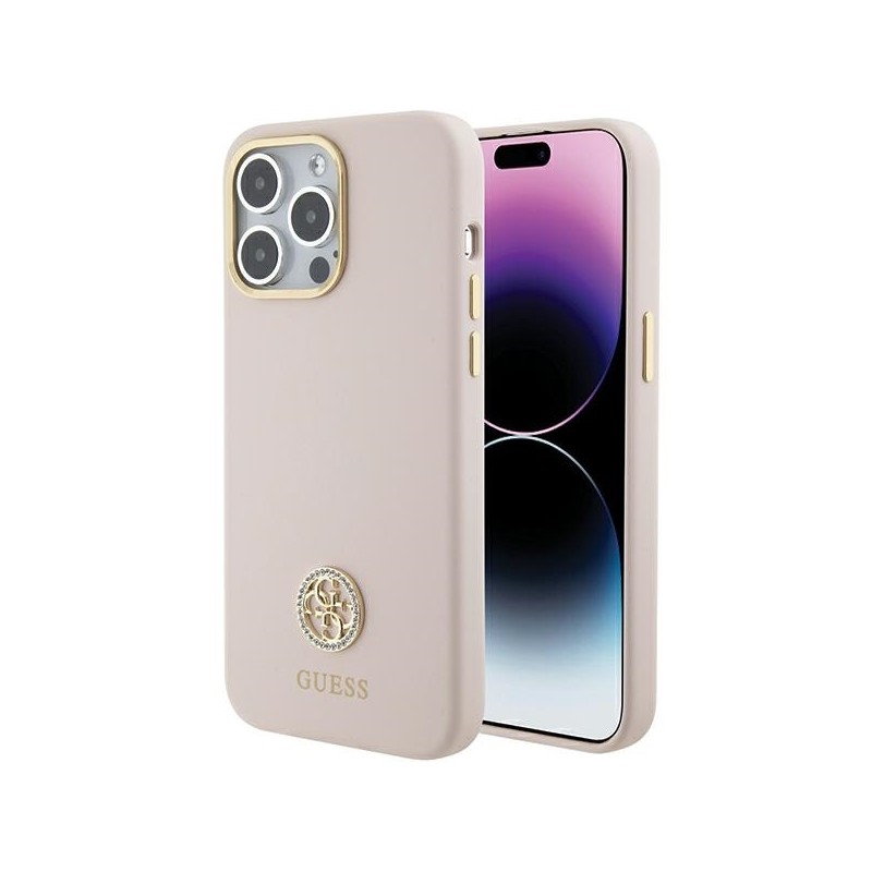 Apple iPhone 15 Pro Max Hard Case Guess Pink
