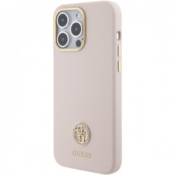 Apple iPhone 15 Pro Max Hard Case Guess Pink