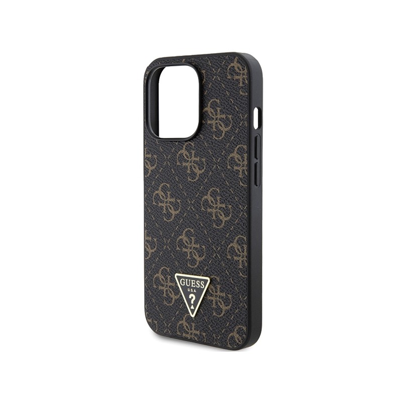Guess GUHCP15XPG4GPK iPhone 15 Pro Max 6.7" czarny/black hardcase 4G Triangle Metal Logo