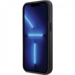 Viedtālruņa aizmugurējais vāciņš Apple iPhone 13 Pro Max Saffiano MagSafe Melna