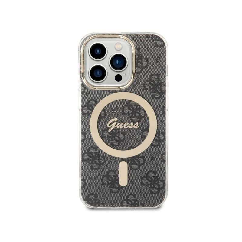 Guess GUHMP14LH4STK iPhone 14 Pro 6.1" czarny/black hardcase 4G MagSafe