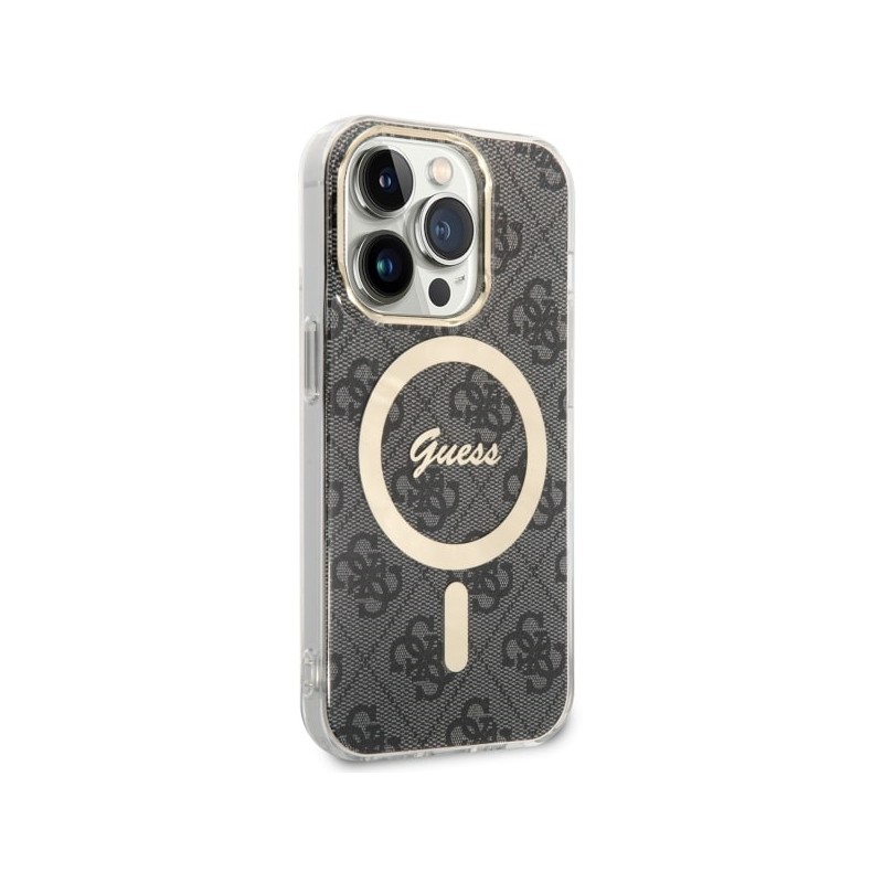 Guess GUHMP14LH4STK iPhone 14 Pro 6.1" czarny/black hardcase 4G MagSafe