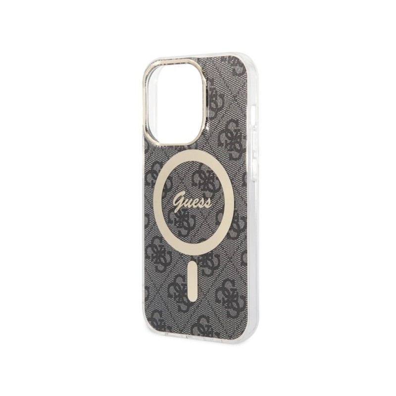 Guess GUHMP14LH4STK iPhone 14 Pro 6.1" czarny/black hardcase 4G MagSafe