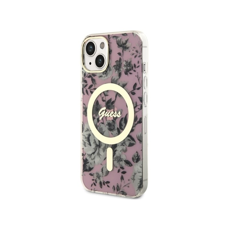 Viedtālruņa aizmugurējais vāciņš Apple iPhone 14 GUHMP14SHCFWSP Pink, With Design