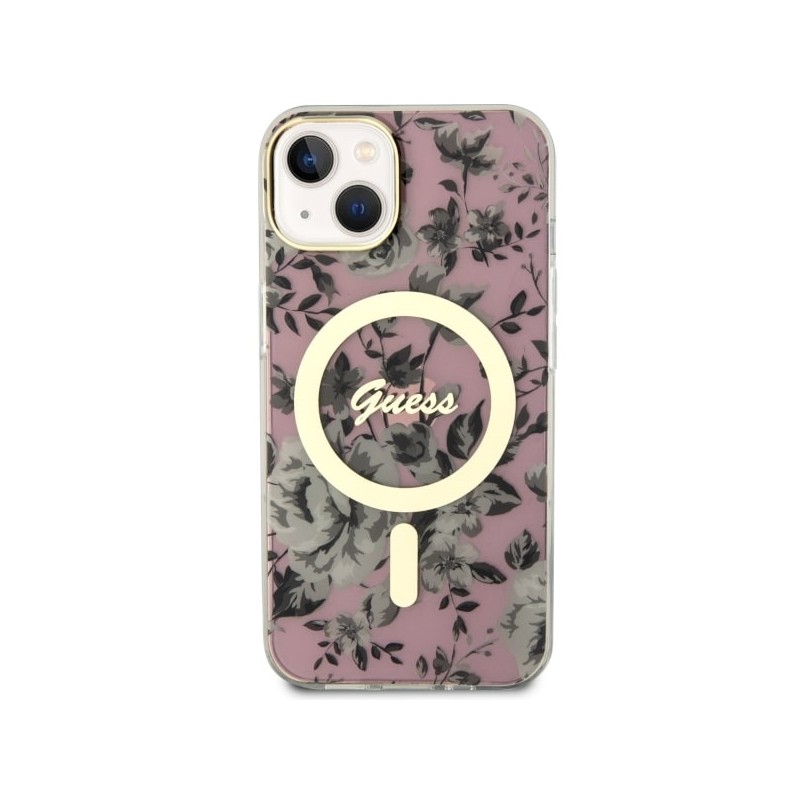 Viedtālruņa aizmugurējais vāciņš Apple iPhone 14 GUHMP14SHCFWSP Pink, With Design