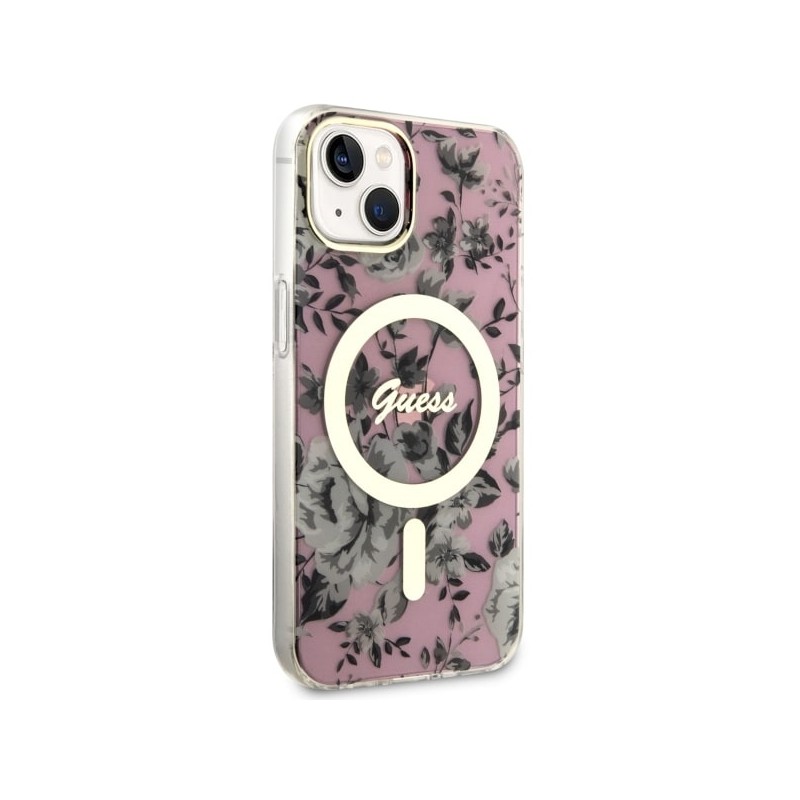 Viedtālruņa aizmugurējais vāciņš Apple iPhone 14 GUHMP14SHCFWSP Pink, With Design