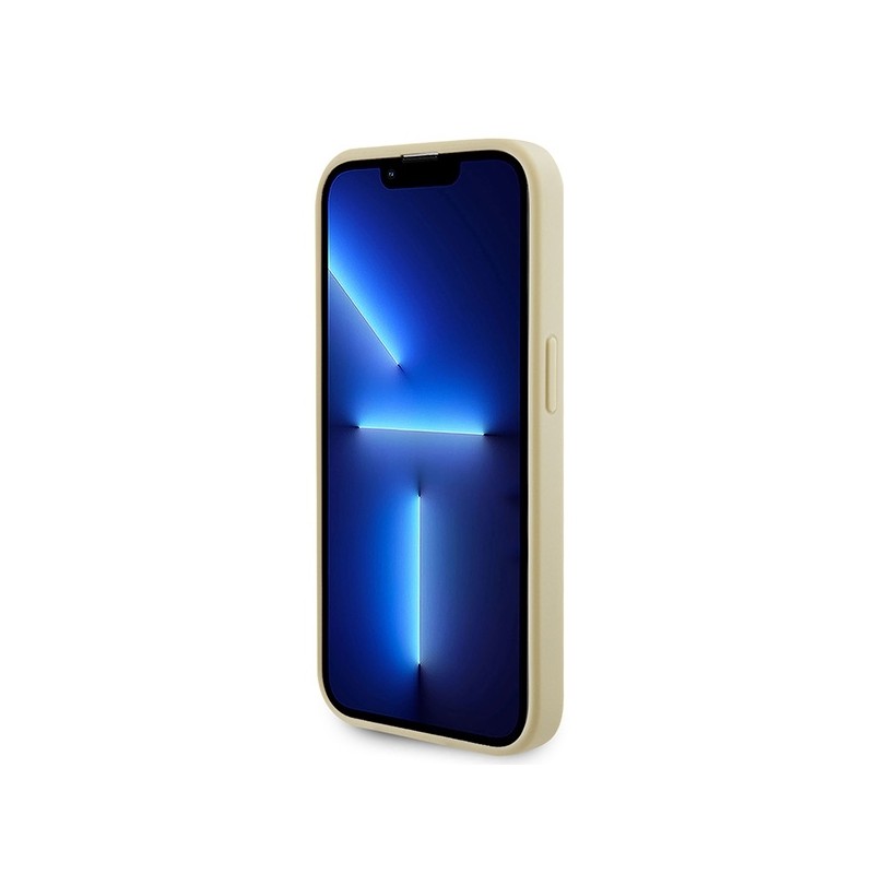 Guess GUHMP15LPSAHMCB iPhone 15 Pro 6.1" złoty/gold hardcase Saffiano MagSafe