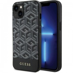Viedtālruņa aizmugurējais vāciņš Apple Iphone 15 Gcube stripes Mag Black