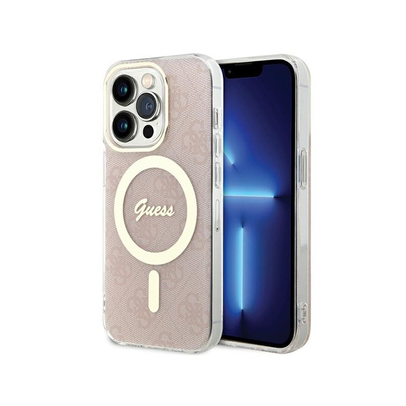 Apple iPhone 15 Pro Max Hardcase IML Guess Pink