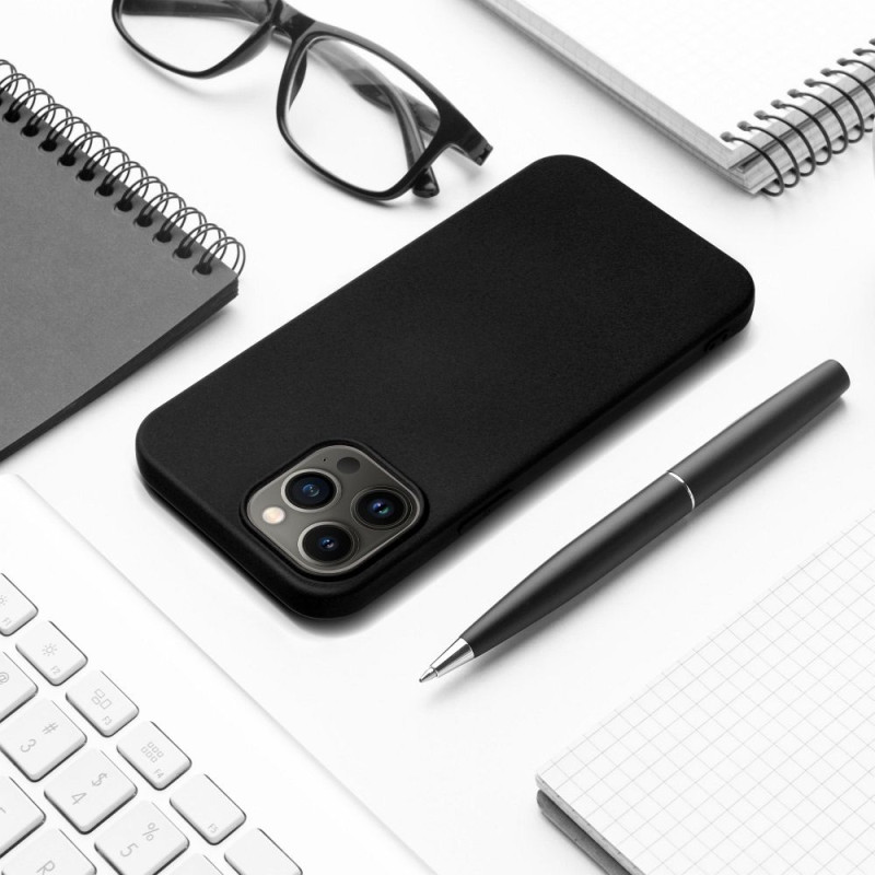 Viedtālruņa aizmugurējais vāciņš Xiaomi Redmi Note 13 Silicone case Melna