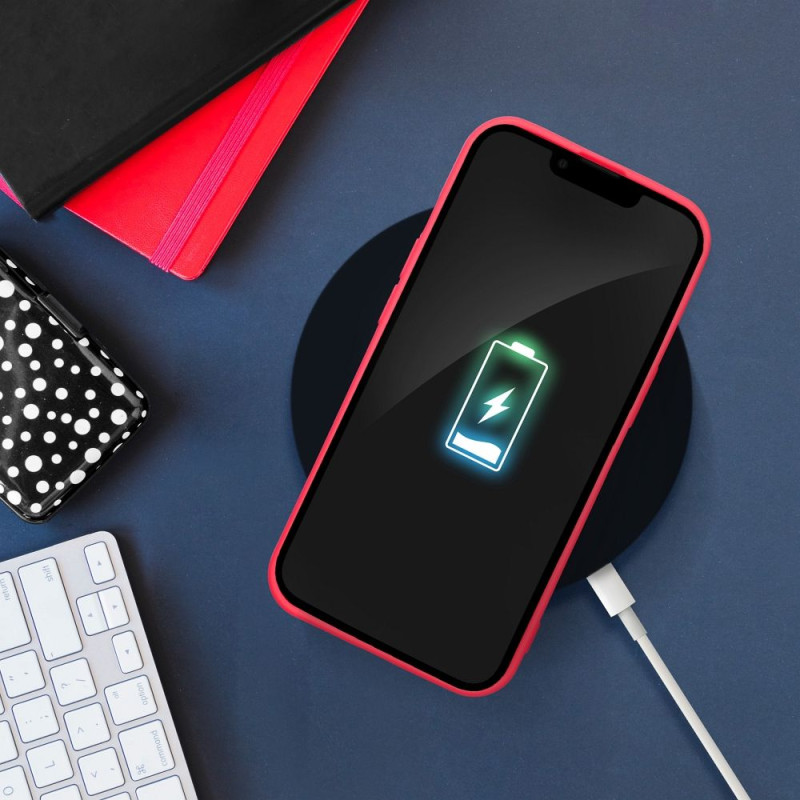 Nutitelefoni tagakaas Xiaomi Redmi Note 13 Silikoonist ümbris Virsik