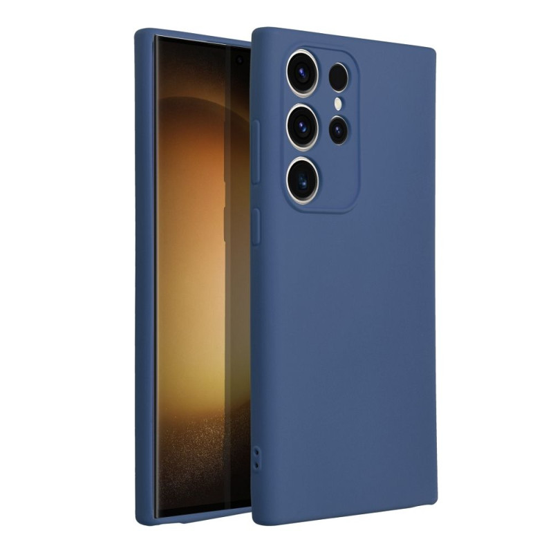 Viedtālruņa aizmugurējais vāciņš Samsung Galaxy S23 Ultra Silicon Zila