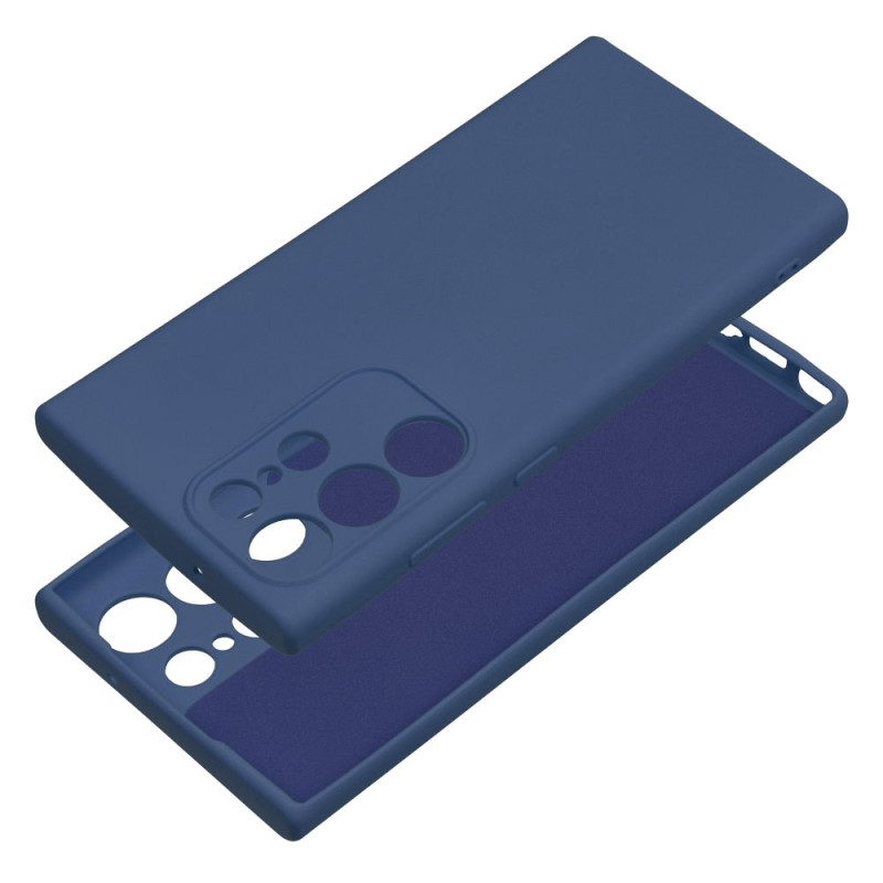 Viedtālruņa aizmugurējais vāciņš Samsung Galaxy S23 Ultra Silicon Zila