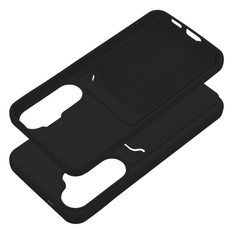 Viedtālruņa aizmugurējais vāciņš Samsung Galaxy S24 CARD Case Melna