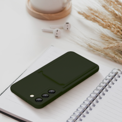 Viedtālruņa aizmugurējais vāciņš Samsung Galaxy S24 CARD Case Zaļa