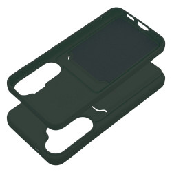 Viedtālruņa aizmugurējais vāciņš Samsung Galaxy S24 CARD Case Zaļa