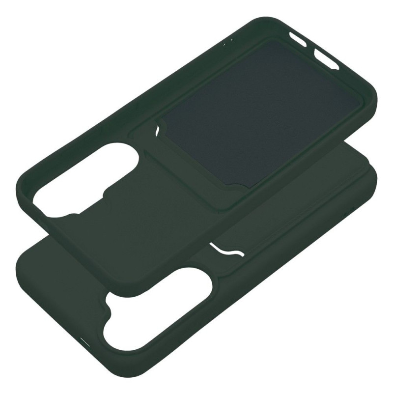 Viedtālruņa aizmugurējais vāciņš Samsung Galaxy S24 CARD Case Zaļa