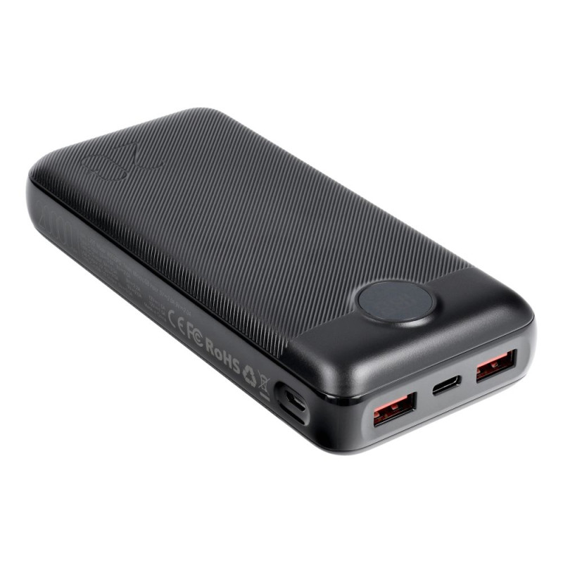 Väline aku Veger L20S 20000 mAh PD QC 3 Must