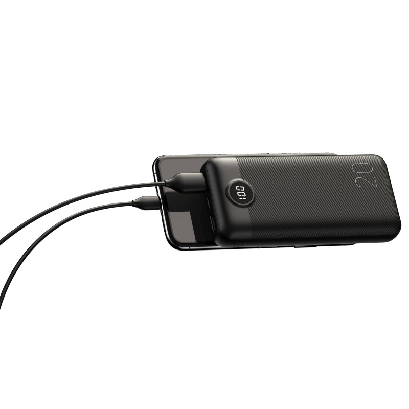 Väline aku Veger L20S 20000 mAh PD QC 3 Must