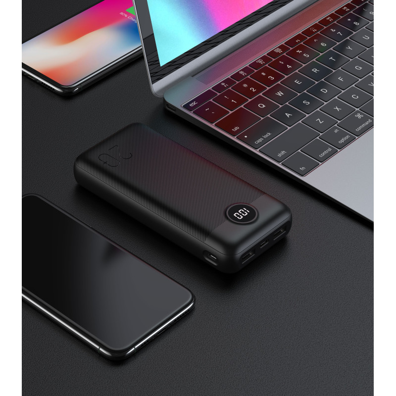 Väline aku Veger L20S 20000 mAh PD QC 3 Must