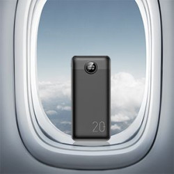Väline aku Veger L20S 20000 mAh PD QC 3 Must