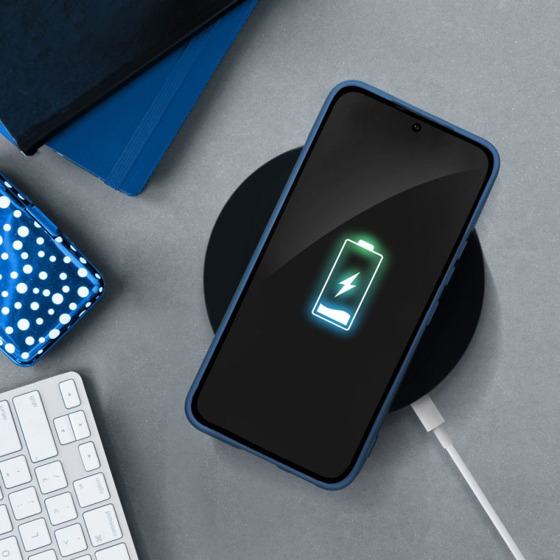 Nutitelefoni tagakaas Samsung Galaxy A25 5G Silikoonist OSA Sinine